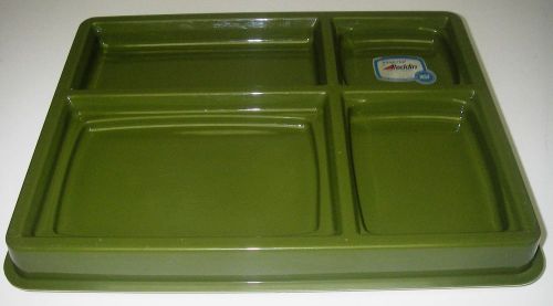 Aladdin Temp-rite Server Stacking Sectioned Serving Tray Insulated Meal Delivery