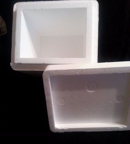 Styrofoam insulation mailing container box lightweight shipping fragile 6x8x8 for sale