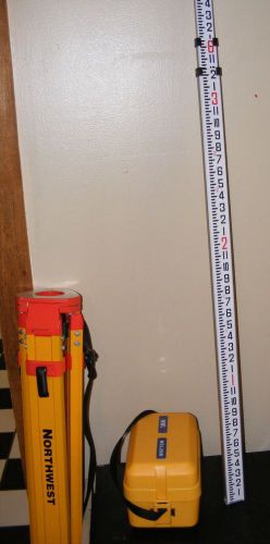 NWi 26x NCL26M AUTO LEVEL TRANSIT IN CASE STAND MEASURING STICK SET