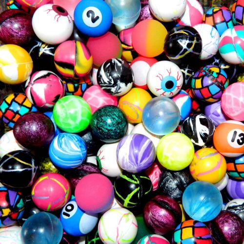 2000 bouncy balls premium quality 27mm 1&#034; vending super colorful rare mix! for sale