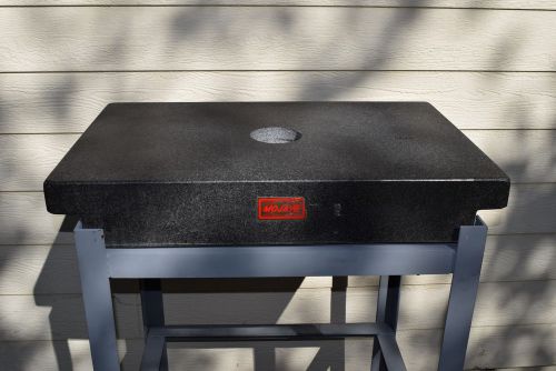 Mojave Gray Granite Machinist INSPECTION SURFACE Plate32&#034;x20&#034;x5&#034; + Welded Stand