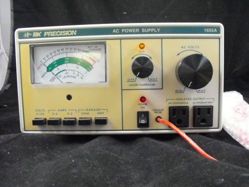 B+k precision dynascan 1655 ac power supply 150v/4a, leakage, isolated, ~variac for sale