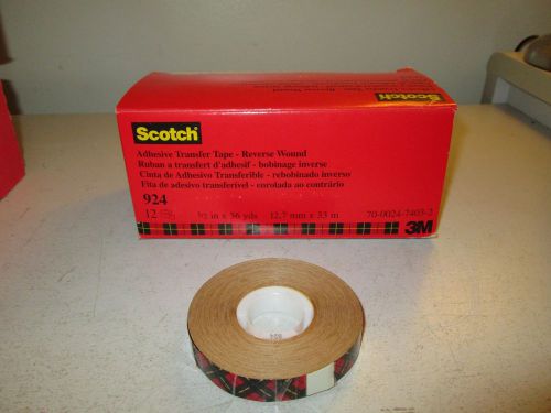 Scotch Adhesive Transfer Tape  8 Rolls 1/2 inch x36 yard
