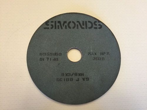 SIMONDS 8 X 3/8” X 1 1/4 Arbor.Sharpening Abrasives wheel/ Tool grinder