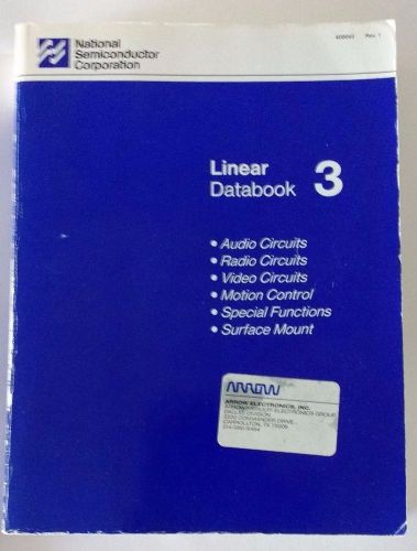 National Semiconductor Linear Data Book 3 1988 Paperback