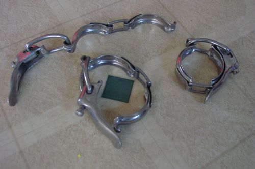 triclover stainless steel milk pipeline clamps cow goat milking milker syrup 3