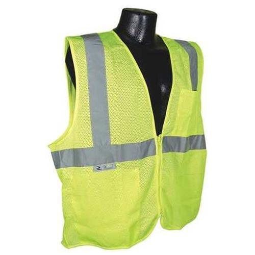 RADIANS SV2ZGM4X High Visibility Vest, 4XL, Silver. Zipper. NEW IN PACKAGE