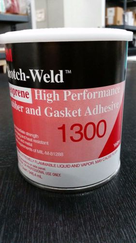 3m 1300 yellow neoprene high performance rubber &amp; gasket adhesive 1quart for sale