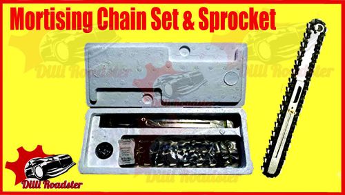 Mortising chain set &amp; sprocket width 1/4&#034; length 1.3/4- 36 links high quality for sale