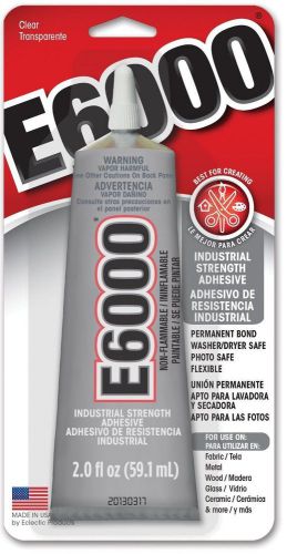 Eclectic Products 237032 2OZ E-6000 Craft Adhesive - Quantity 6 [Kitchen]