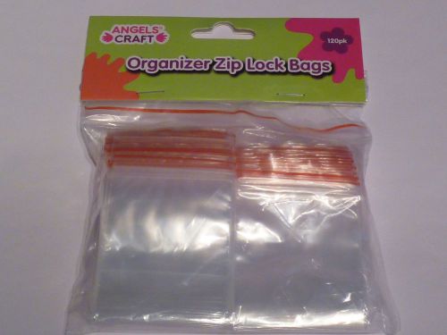 Zip-Lock Poly bags By Angel Craft~*~New &amp; Mint In Package 120  Baggies