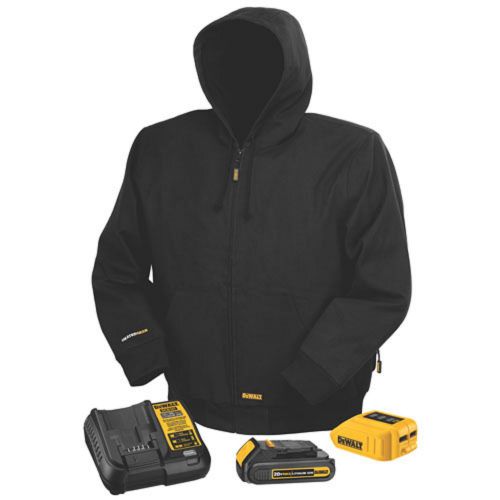 Dewalt dchj061c1 20v 12 20 volt heated hooded jacket kit w/battery m-3x new nib for sale