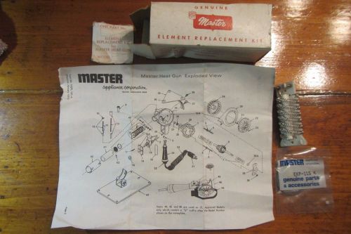 Master Heat Gun Element Replacement Kit NOS HG-301 #24 EKP-115K vintage nos