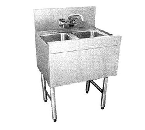 Glastender DSA-48-S Underbar Sink Unit two compartment 48&#034;W