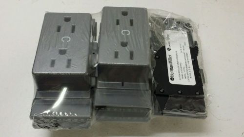 5/PACK Herman Miller A1311.C Action Office Cubicle Wall Receptacle Outlets NEW