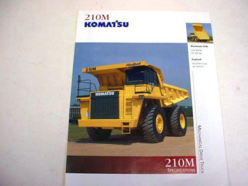 Komatsu 210M Dump Truck Color Brochure