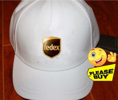 Funny logo Fedex Custom Fashion Hats Logo White Baseball Caps Apparell  Unisex