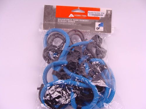 Ozark Trail Adjustable Tarp Cords, 12-Inch, Blue, 8-Piece   A001336V