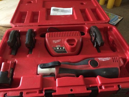 Milwaukee pro press 1/2 to 1 inch jaws plumbing tool for sale