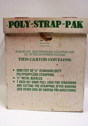 Poly Strapping 1/2&#034; Metal Buckles Bundle Kit