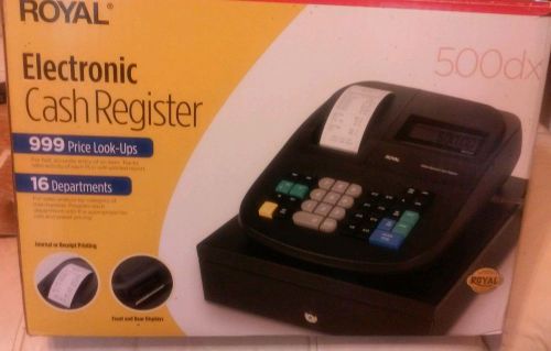 Royal 500 DX Electronic Cash Register with Manuels - Used