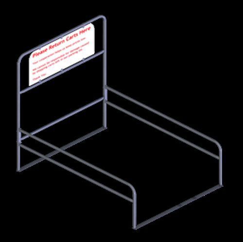 National cart co cc-900-28 double-entry 28&#039;l 900-series cart corral for sale