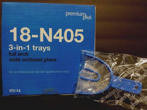 Premium Plus Dental disposable 3 in 1 impression tray (Full Arch) 24pcs/1 box
