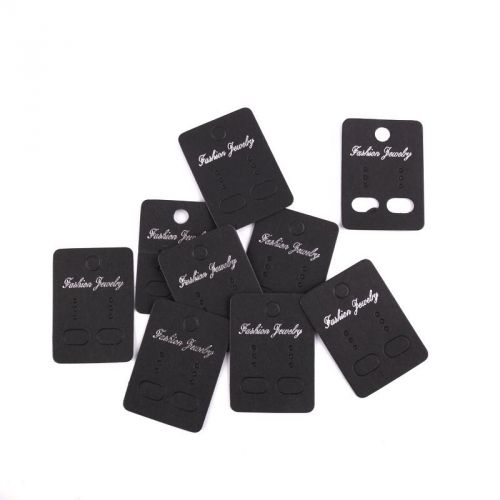 100pcs Black Earring display cards packaging Fit jewelry makings Size 3.2*4.5cm