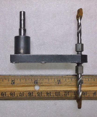 Pancake Drill Offset Drill Attachment with 1/4&#034; shaft for 1/4-28 threaded bits