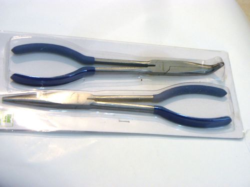 11&#034; NEEDLE NOSE LONG REACH PLIERS WITH 11&#034; 90 DEGREE ANGLE NEEDLE NOSE PLIERS