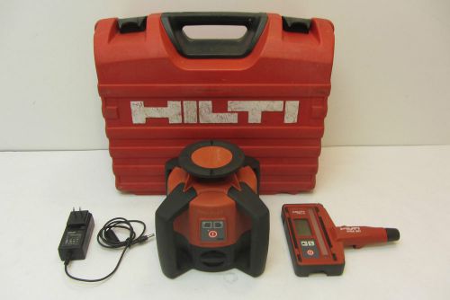 Hilti Pre 3 Rotating Laser Level w/ PRA 31 Laser Receiver &amp; PRA 80 Pole Bracket