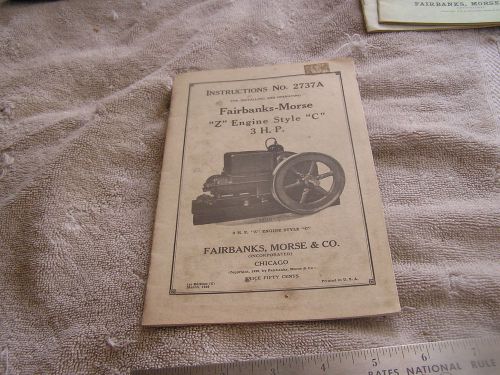 Fairbanks-Morse &#034;Z&#034; Engine Style &#034;C&#034; 3 H.P.