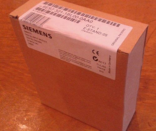 Siemens simatic s7/300 6es7321-1bl00-0aa0 sm321 digital input module new in box for sale