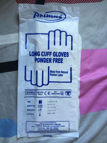 Elbow Length Latex Surgical Gloves Size Large 18 Inches Long