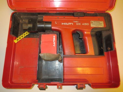 Hilti DX-450 Powder Actuated Fastening Systems Nail Gun Kit With Case