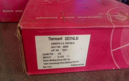 Thermanit Ge316Lsi 33Lb Roll Stainless Welding Wire .035