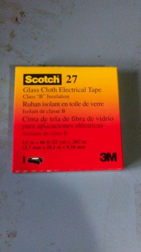 (3 pack) 3m scotch 27 glass cloth electrical tape  1/2&#034; x 66 ft. for sale