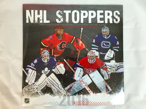 NHL Pro Hockey Goalie Stoppers Wall Calendar 2016 by Trends