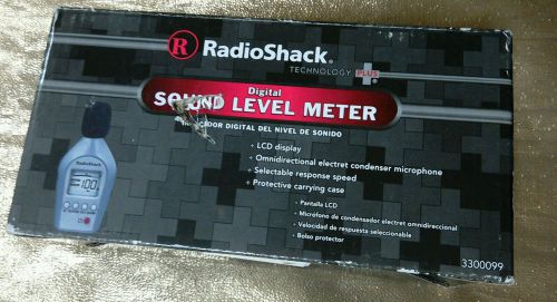 NEW RadioShack Digital Sound Level Meter 3300099 LED Display + case