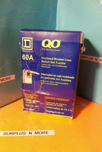 Square D 60A ENCLOSED MOLDED CASE QO200TR SERIES G03