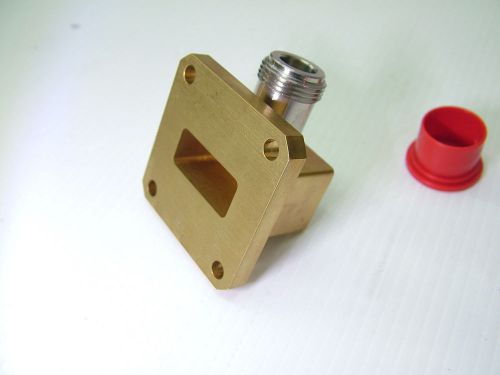 WR90 To N Type Waveguide Adapter 8.2 - 12.4GHz X Band 90-253B-6