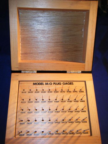 Meyer M-O 5 Plus Plug / Pin Gauges, .0115&#034; to .0605&#034;, Complete