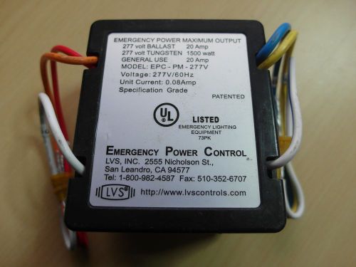 Lvs epc-277v 277v 20 amp specification grade emergency power control [bid] for sale