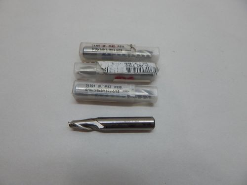 (4) 5/16&#034; x 3/8&#034; shank End Mill 2 Flute M42 2-5/16&#034; long