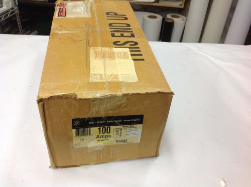 GE TH3363 Fusible Safety Disconnect Switch 100A, 600V, 3PH, 3W Indoor New in Box