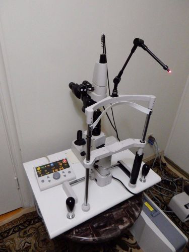 Nidek GYC-2000 green 532nm laser with slitlamp and SL adapter