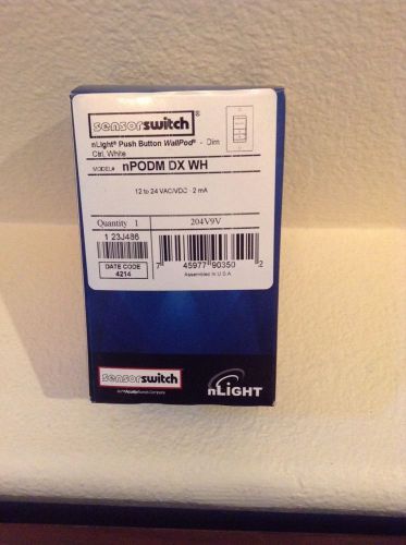 Acuity sensor switch npodm dx wh wall switch,dimming,white for sale