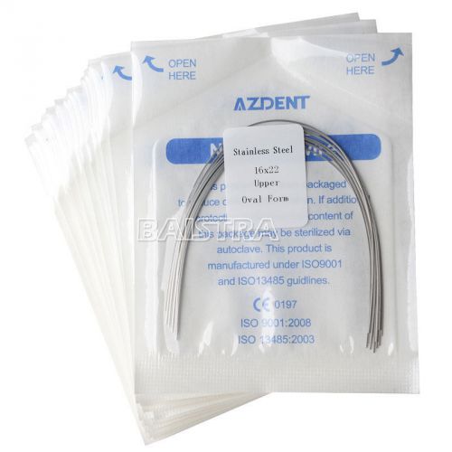 10x dental orthodonic stainless steel rectangular oval 16*22 upper arch wires for sale