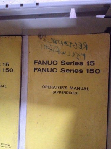 FANUC Series 15, Series 150 Operators Manual