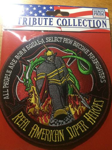 Heroes Pride Tribute Collection # 8428 Firefighter American Super Hero 5&#034; Patch